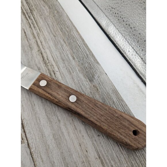 Vernco Stainless Steel 12” Slotted Spatula Pancake Wood Handle Japan Advertising - Picture 6 of 8